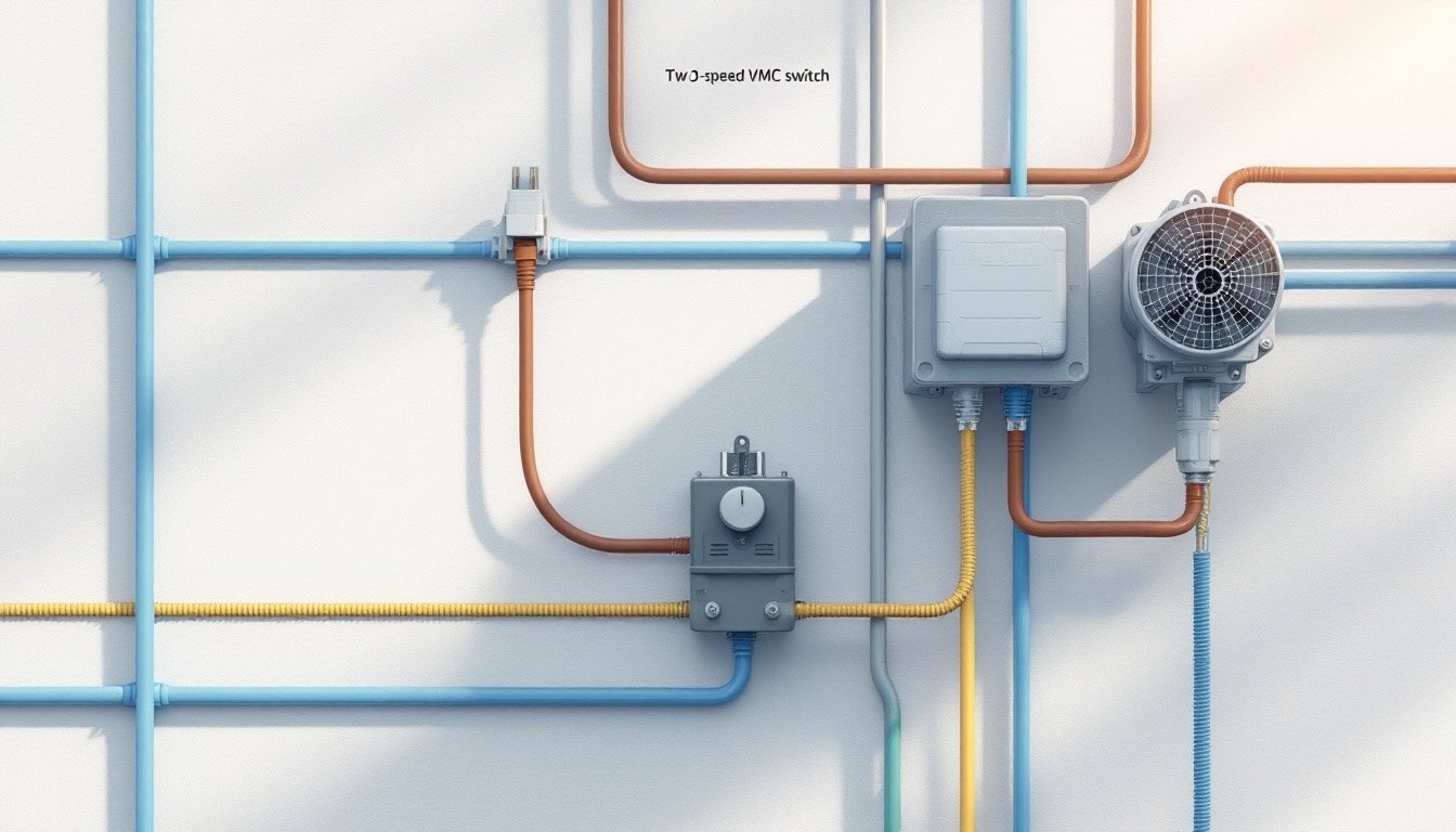 découvrez un schéma de branchement simple et efficace pour un interrupteur vmc 2 vitesses, idéal pour une installation facile et un fonctionnement optimal de votre ventilation.