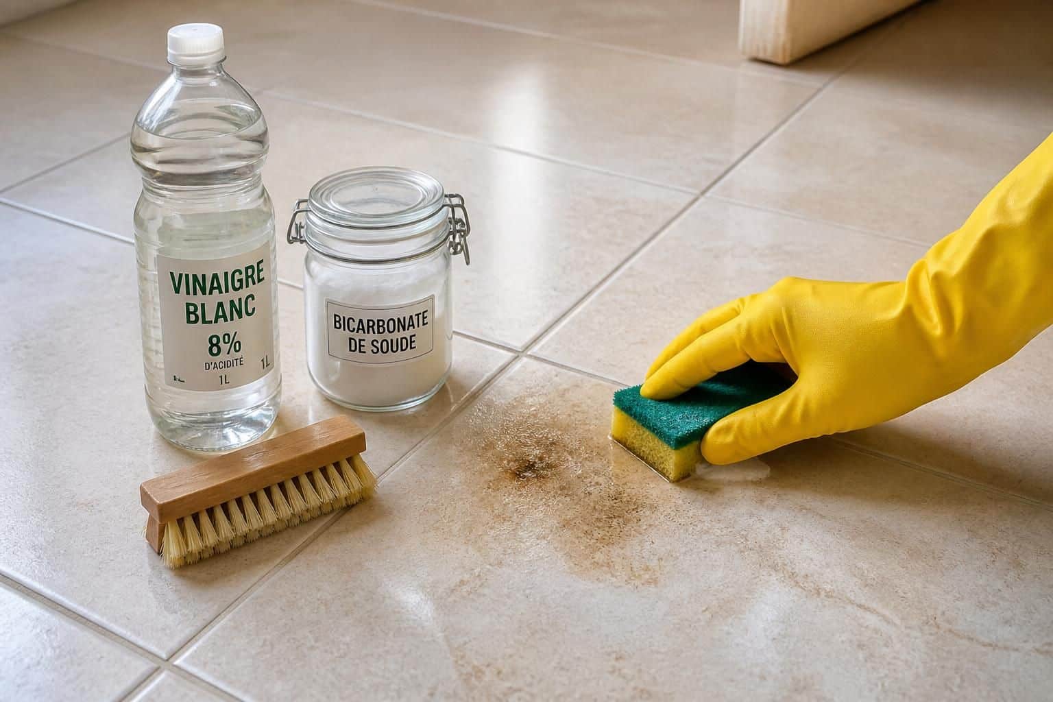 découvrez des astuces efficaces pour nettoyer les taches tenaces sur votre carrelage et retrouver un sol impeccable facilement.