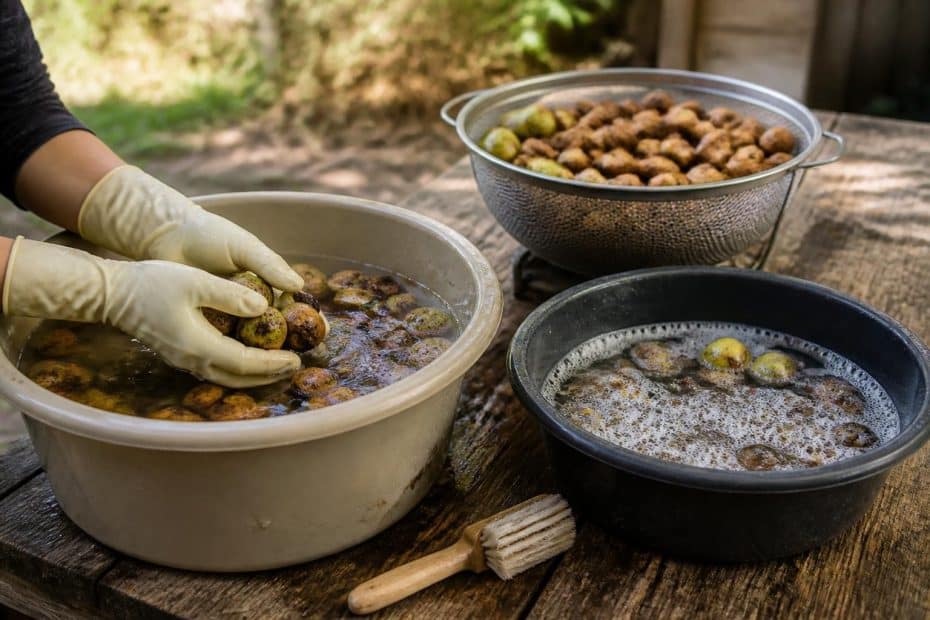 découvrez des méthodes simples et efficaces pour nettoyer vos noix après la récolte, garantissant une conservation optimale et une meilleure qualité.