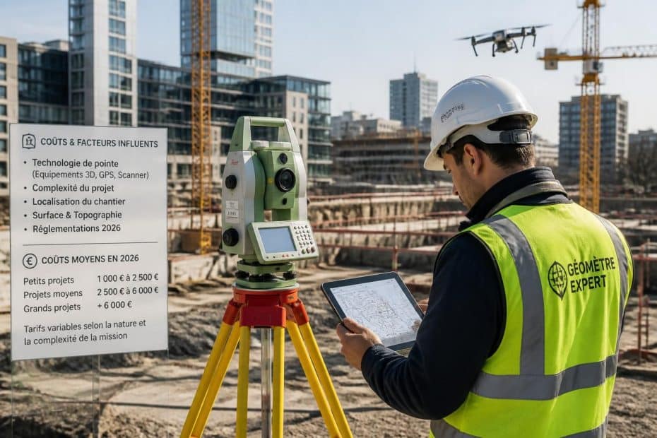 découvrez les tarifs 2026 des géomètres, les facteurs qui influencent leurs prix et comment bien choisir votre professionnel pour vos projets.